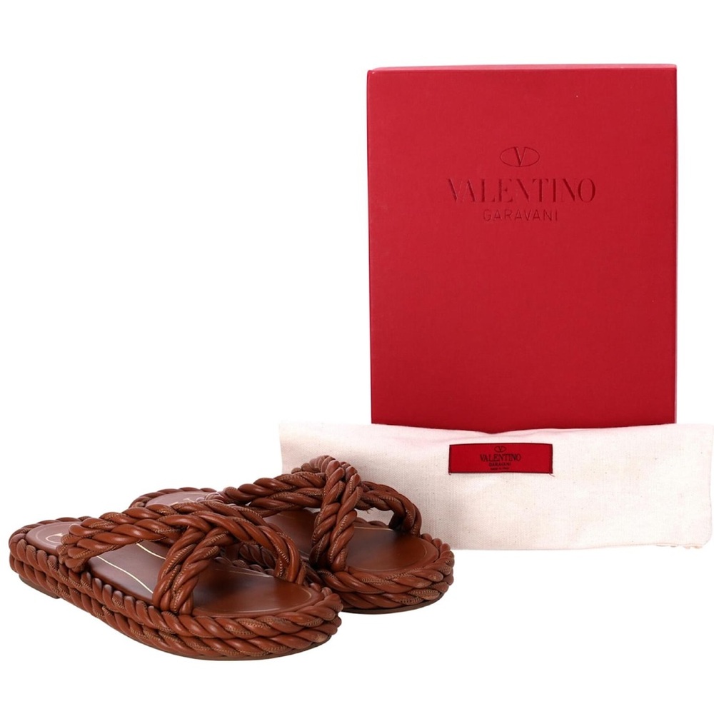 Valentino Rope Flat Sandals